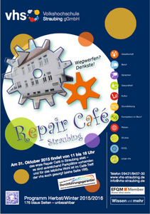 2015 "Programm Herbst/Winter 2015/16" Repair Café - Volkshochschule Straubing gGmbH